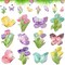 36-piece spring tree ornament set featuring wooden tulip and butterfly decorations—perfect for small trees, home décor, and festive spring parties.